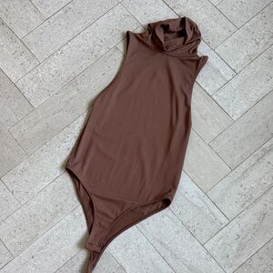 Zara Sleeveless Brown Bodysuit